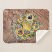 kerstfoto Collage Holiday Foto Sherpa Deken (Voorkant (horizontaal))