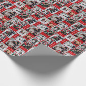 Kerstfoto collage inpakpapier (Hoek)