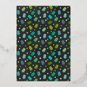 kerstfoto-collage | Vrede op Aardoliedag C Folie Feestdagenkaart (Achterkant)