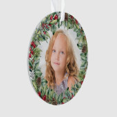 kerstfoto - dubbelzijdig ornament (voorkant)