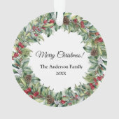 kerstfoto - dubbelzijdig ornament (achterkant)