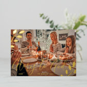 Kerstfoto 'Eer aan God' Folie Feestdagenkaart (Staand Voorkant)