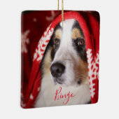 kerstfoto eten keramisch ornament (Rechts)