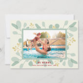 Kerstfoto Eucalyptus Feestdagenkaart (Voorkant)