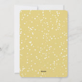 kerstfoto Falalala Gold Ombre Feestdagenkaart (Achterkant)