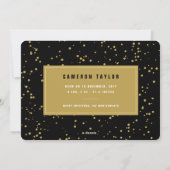 kerstfoto Falalala Gold Ombre Feestdagenkaart (Achterkant)