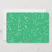 Kerstfoto Falalala Limoen Ombre Feestdagenkaart (Achterkant)