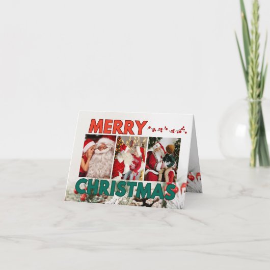 Kerstfoto Feestdagen Kaart (Voorkant)