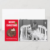 kerstfoto feestdagenkaart (Voorkant / Achterkant)