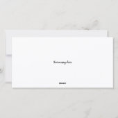 kerstfoto feestdagenkaart (Achterkant)