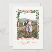 kerstfoto feestdagenkaart (Voorkant)