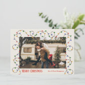 kerstfoto feestdagenkaart (Staand voorkant)