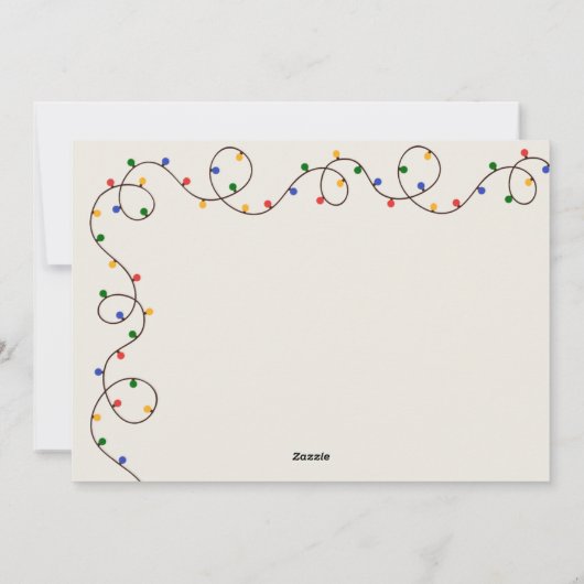 kerstfoto feestdagenkaart (Achterkant)