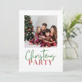  kerstfoto feestdagenkaart (Staand voorkant)