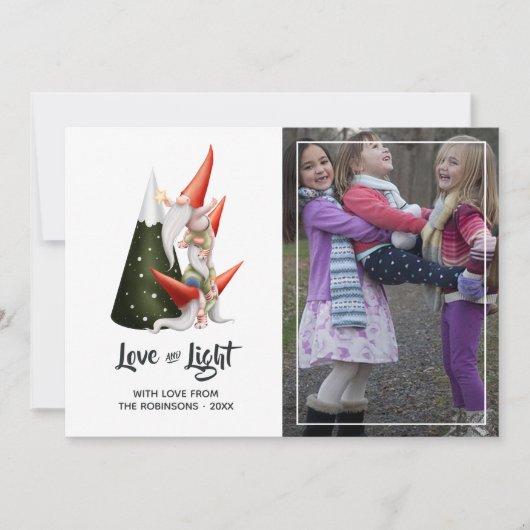 kerstfoto feestdagenkaart (Voorkant)
