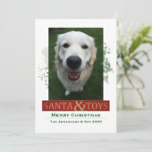 kerstfoto feestdagenkaart (Staand voorkant)