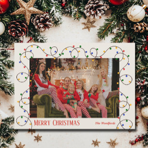 kerstfoto feestdagenkaart