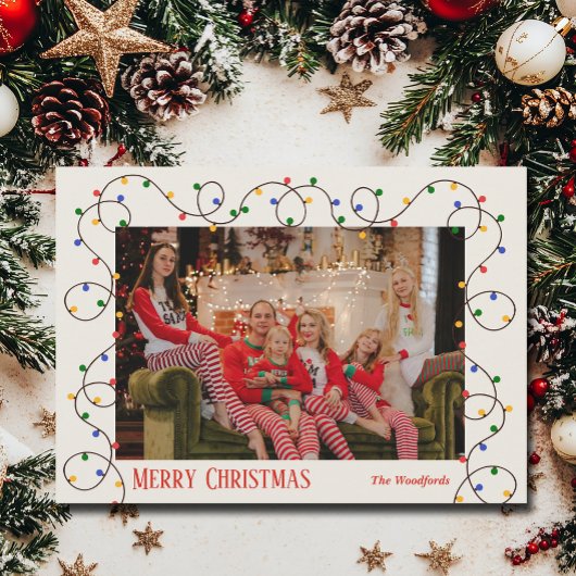 kerstfoto feestdagenkaart