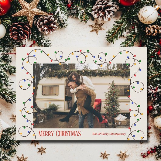 kerstfoto feestdagenkaart