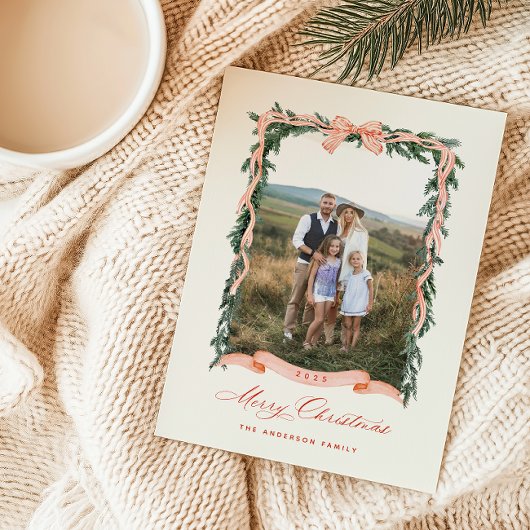 kerstfoto feestdagenkaart