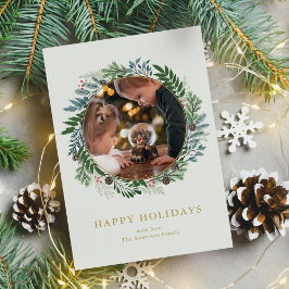 kerstfoto feestdagenkaart