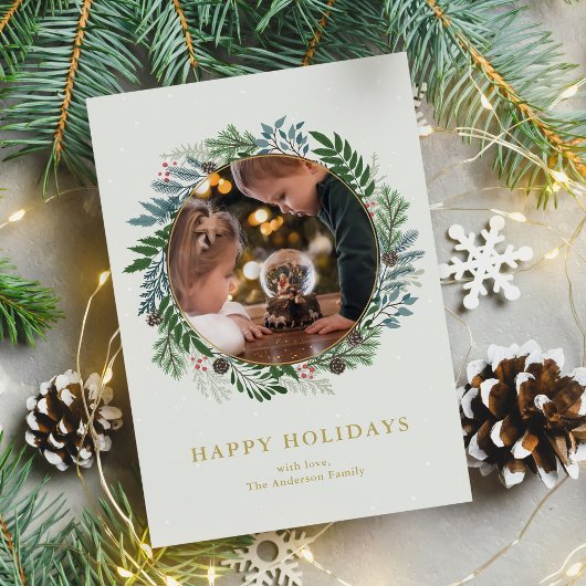 kerstfoto feestdagenkaart