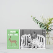 kerstfoto feestdagenkaart (Staand voorkant)