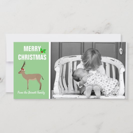 kerstfoto feestdagenkaart (Voorkant)