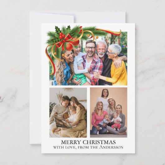 Kerstfoto Feestdagenkaart (Voorkant)