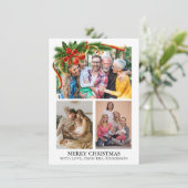 Kerstfoto Feestdagenkaart (Staand voorkant)