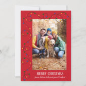 kerstfoto feestdagenkaart (Voorkant)