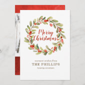 kerstfoto feestdagenkaart (Voorkant / Achterkant)