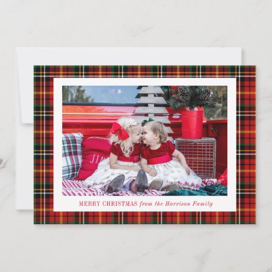 kerstfoto feestdagenkaart (Voorkant)