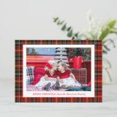 kerstfoto feestdagenkaart (Staand voorkant)