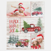 kerstfoto Fleece Blanket (Voorkant)