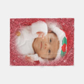 kerstfoto Fleece Blanket Deken (Voorkant (Horizontaal))