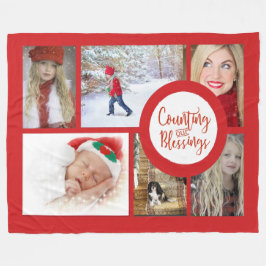 kerstfoto Fleece Blanket Deken