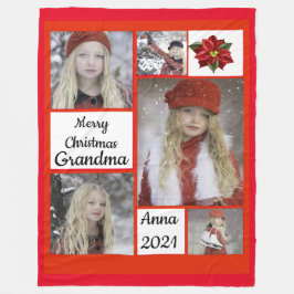 kerstfoto Fleece Blanket Deken
