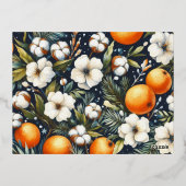 kerstfoto folie feestdagen briefkaart (Achterkant)
