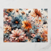 kerstfoto folie feestdagen briefkaart (Achterkant)