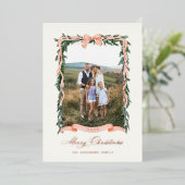 kerstfoto folie feestdagenkaart (Staand Voorkant)