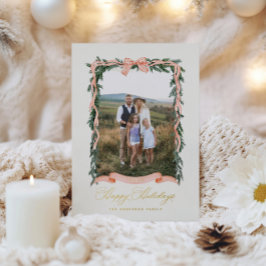 kerstfoto folie feestdagenkaart