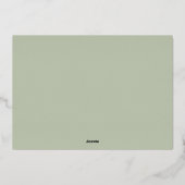 kerstfoto folie feestdagenkaart (Achterkant)