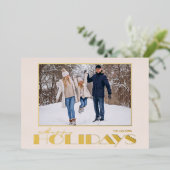 Kerstfoto Folie Feestdagenkaart (Staand Voorkant)