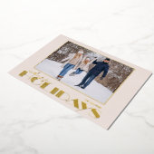 Kerstfoto Folie Feestdagenkaart (Gedraaid)