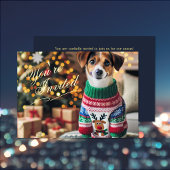 Kerstfoto Folie uitnodiging