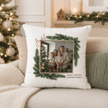 Kerstfoto Frame Familie Kussensloop