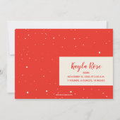 kerstfoto geboorteaankondigingen feestdagenkaart (Achterkant)