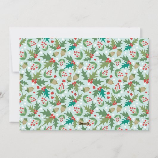 Kerstfoto geboortekaartje vredesviering feestdagenkaart (Achterkant)