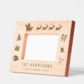 kerstfoto gegraveerde lijstjes (Links)